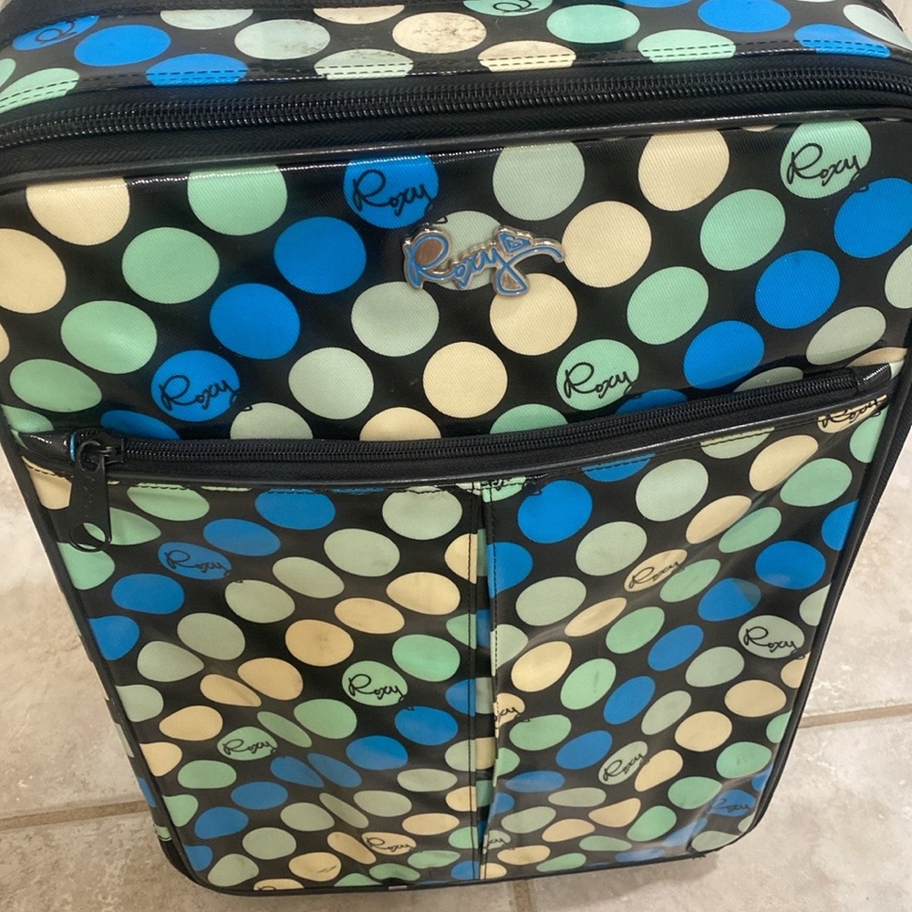 🌼 Vintage Y2K Roxy Suitcase Roxy Luggage Roxy Carry-on Rare Roxy - Picture 3 of 17